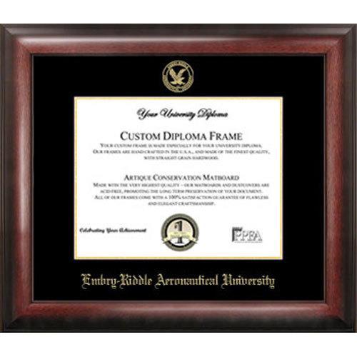 Embry-Riddle Aeronautical University Gold Embossed Diploma Frame