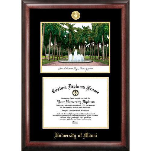 University of Central Florida Gold Embossed Diploma Frame with Limited Edition Lithograph