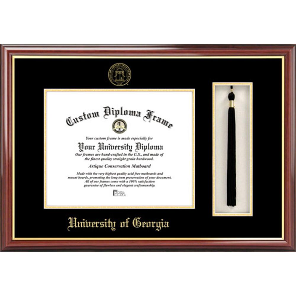 University of Georgia Tassel Box and Diploma Frame