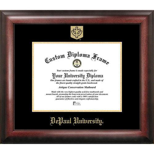 DePaul Univ Gold Embossed Diploma Frame