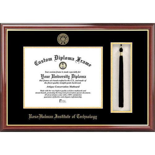 Rose Hulman Institute of Technology University Tassel Box and Diploma Frame