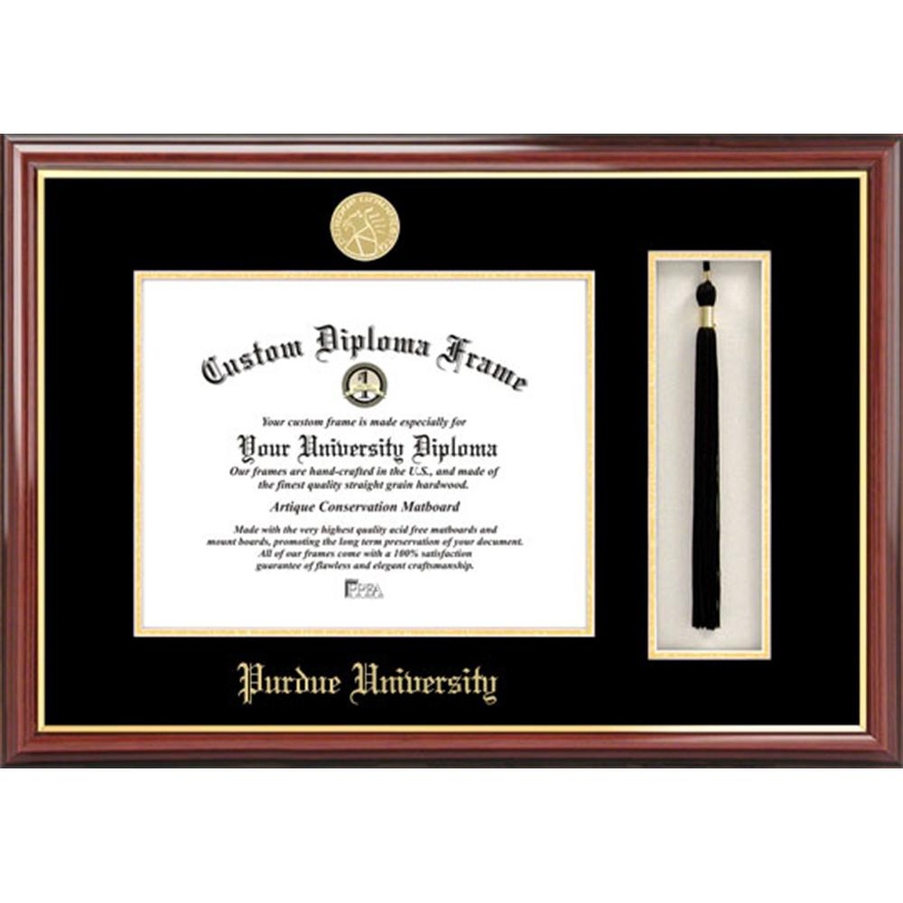 Purdue University Tassel Box and Diploma Frame