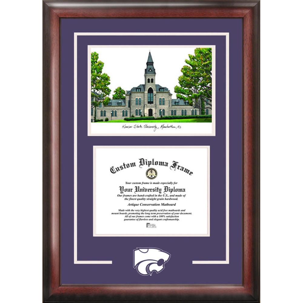 Kansas State University Spirit" Graduate Frame with Campus Image"