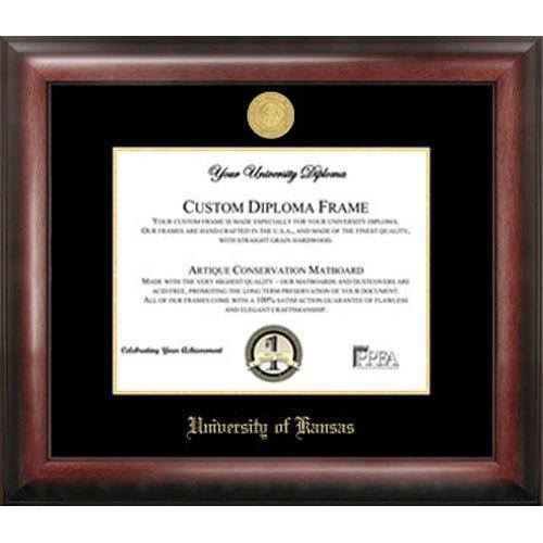 University of Kansas Gold Embossed Diploma Frame