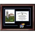 University of Kansas Spirit" Graduate Frame with Campus Image"