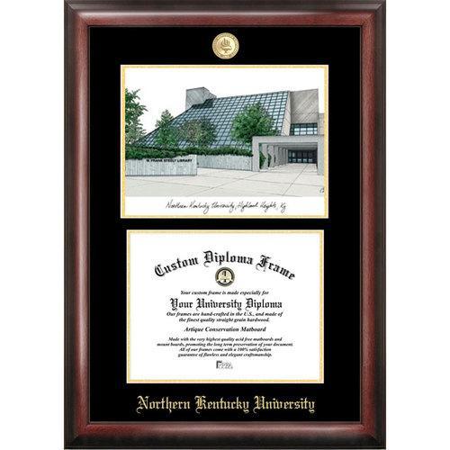 Northern Kentucky University Gold Embossed Diploma Frame with Limited Edition Lithograph