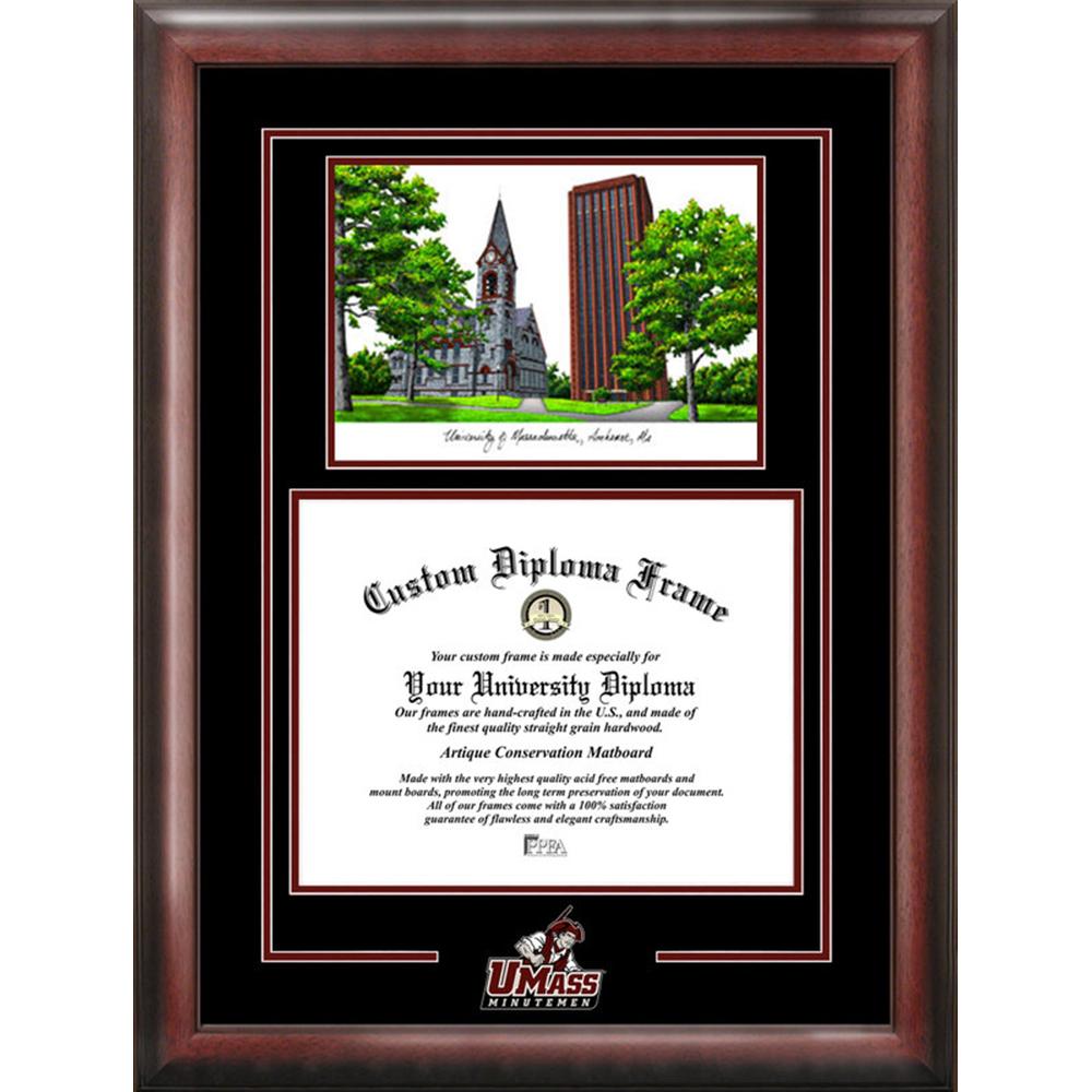 University of Massachusetts Spirit" Graduate Frame with Campus Image"