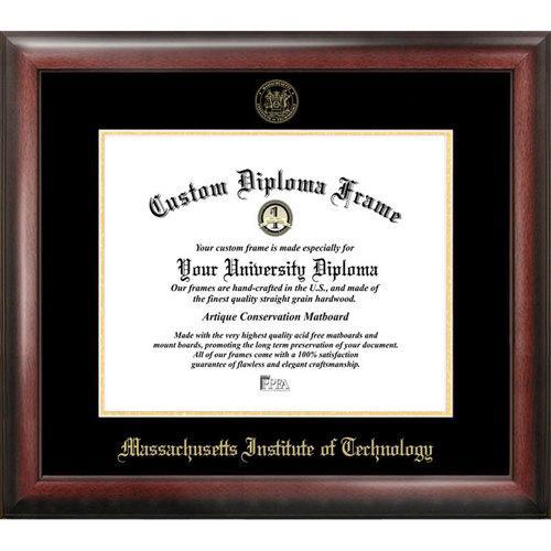 Massachusetts Institute of Technology Gold Embossed Diploma Frame