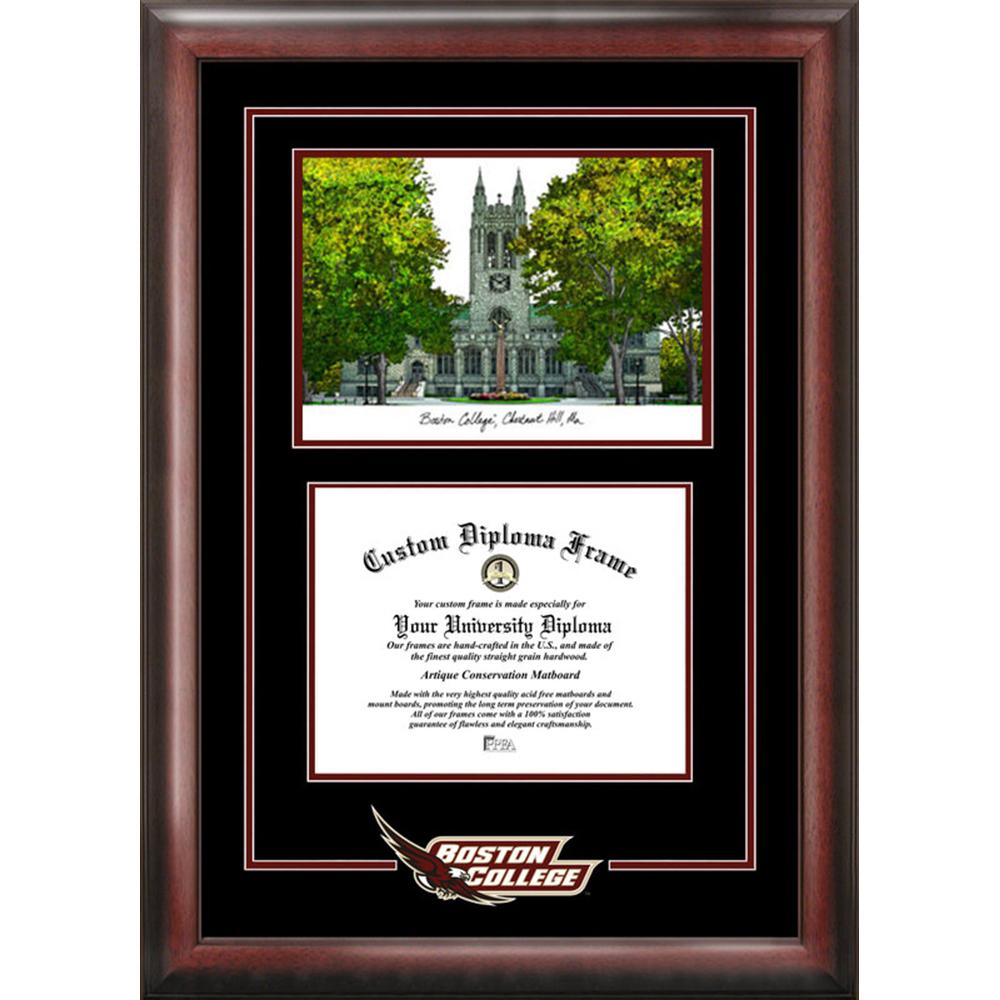 Boston College Spirit" Graduate Frame with Campus Image"