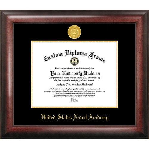 U.S. Naval Academy Gold Embossed Diploma Frame