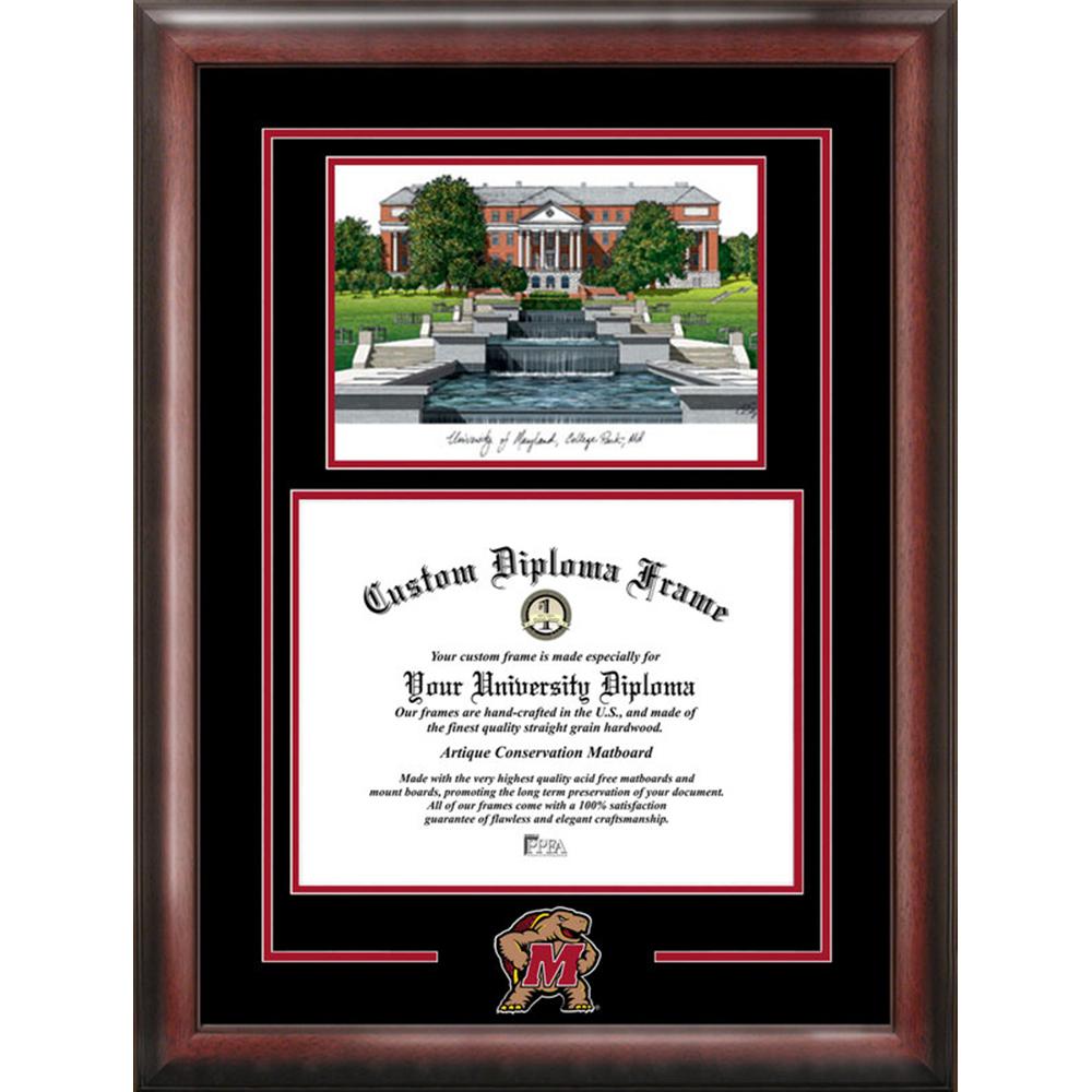 University of Maryland Spirit" Graduate Frame with Campus Image"