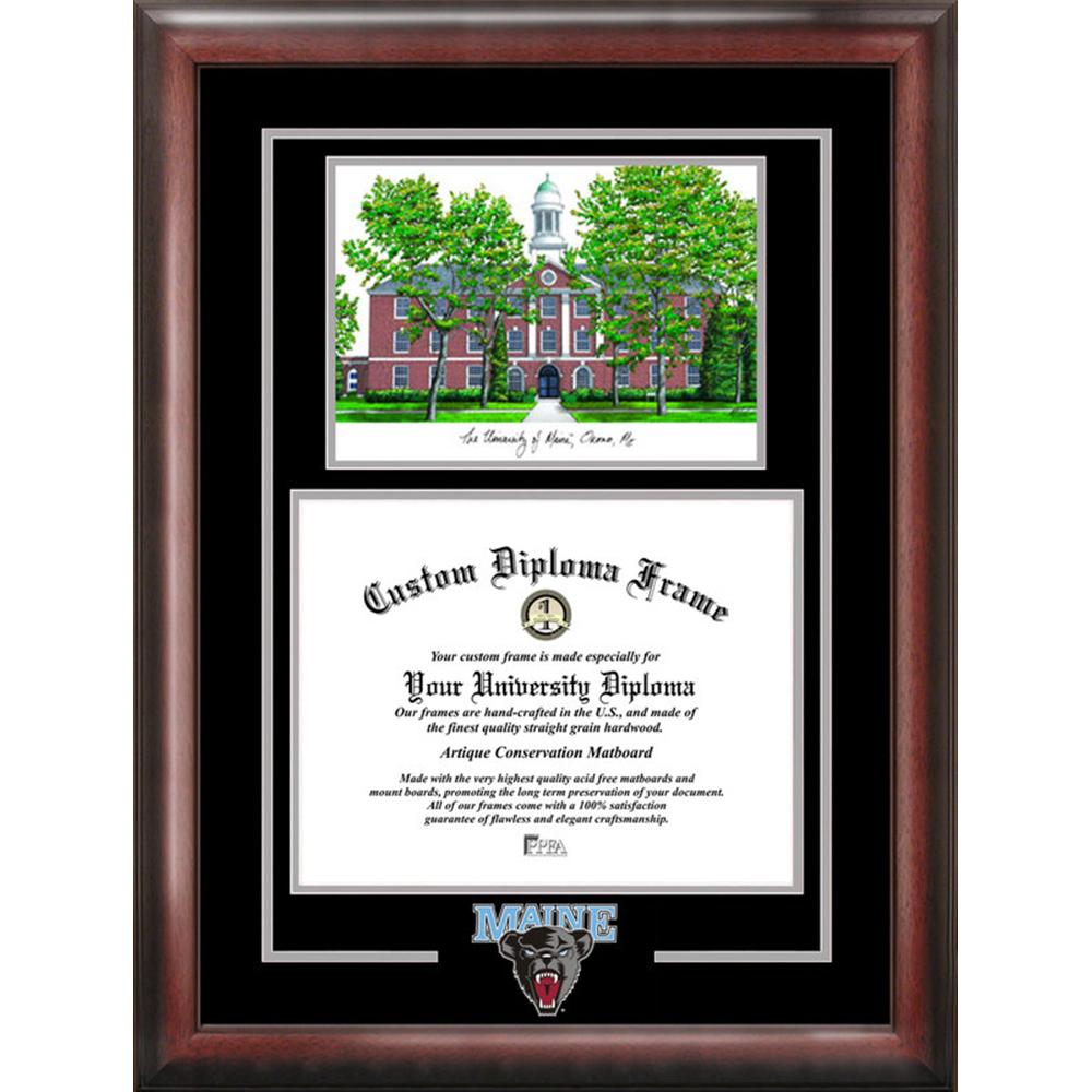 Maine University Spirit" Graduate Frame with Campus Image with Campus Image"