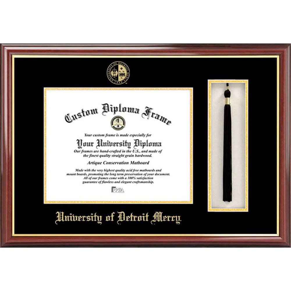 University Of Detroit, Mercy Tassel Box and Diploma Frame