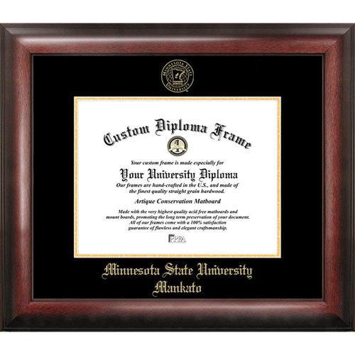 Minnesota State University, Mankato Gold Embossed Diploma Frame