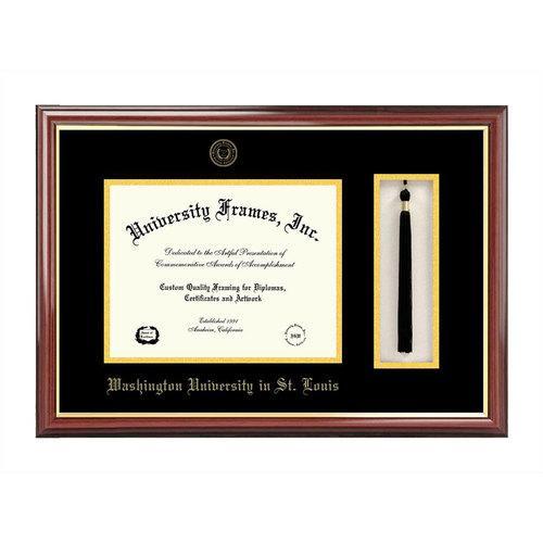 Washington University in St. Louis Tassel Box and Diploma Frame