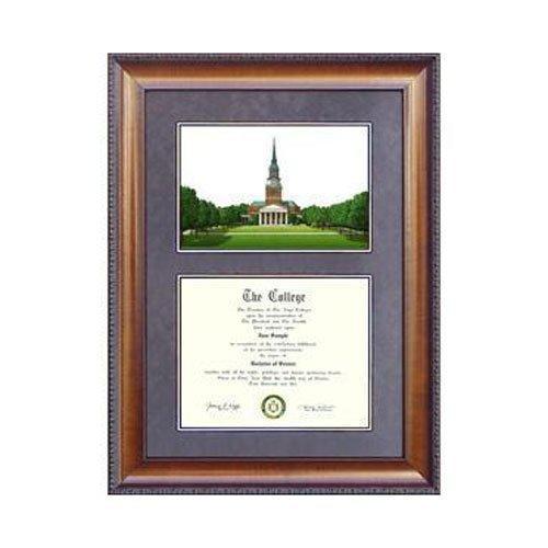 Wake Forest University Suede Mat Diploma Frame with Lithograph