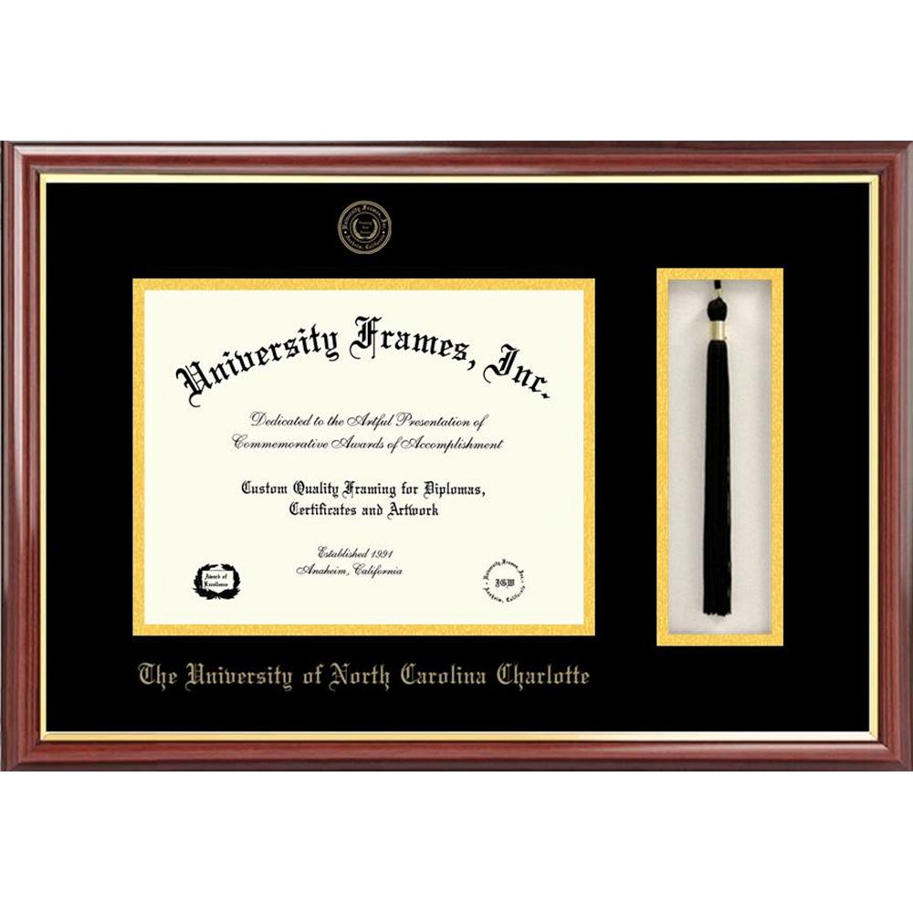 University of North Carolina, Charlotte Tassel Box and Diploma Frame