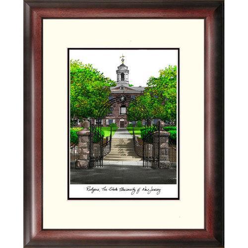 Rutgers University Alumnus" Framed Lithograph"