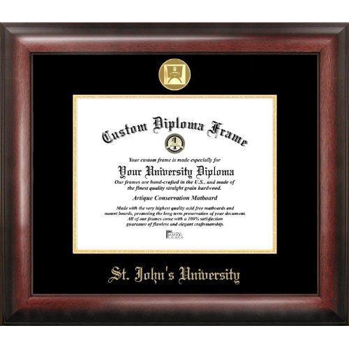 St. John's University Gold Embossed Diploma Frame