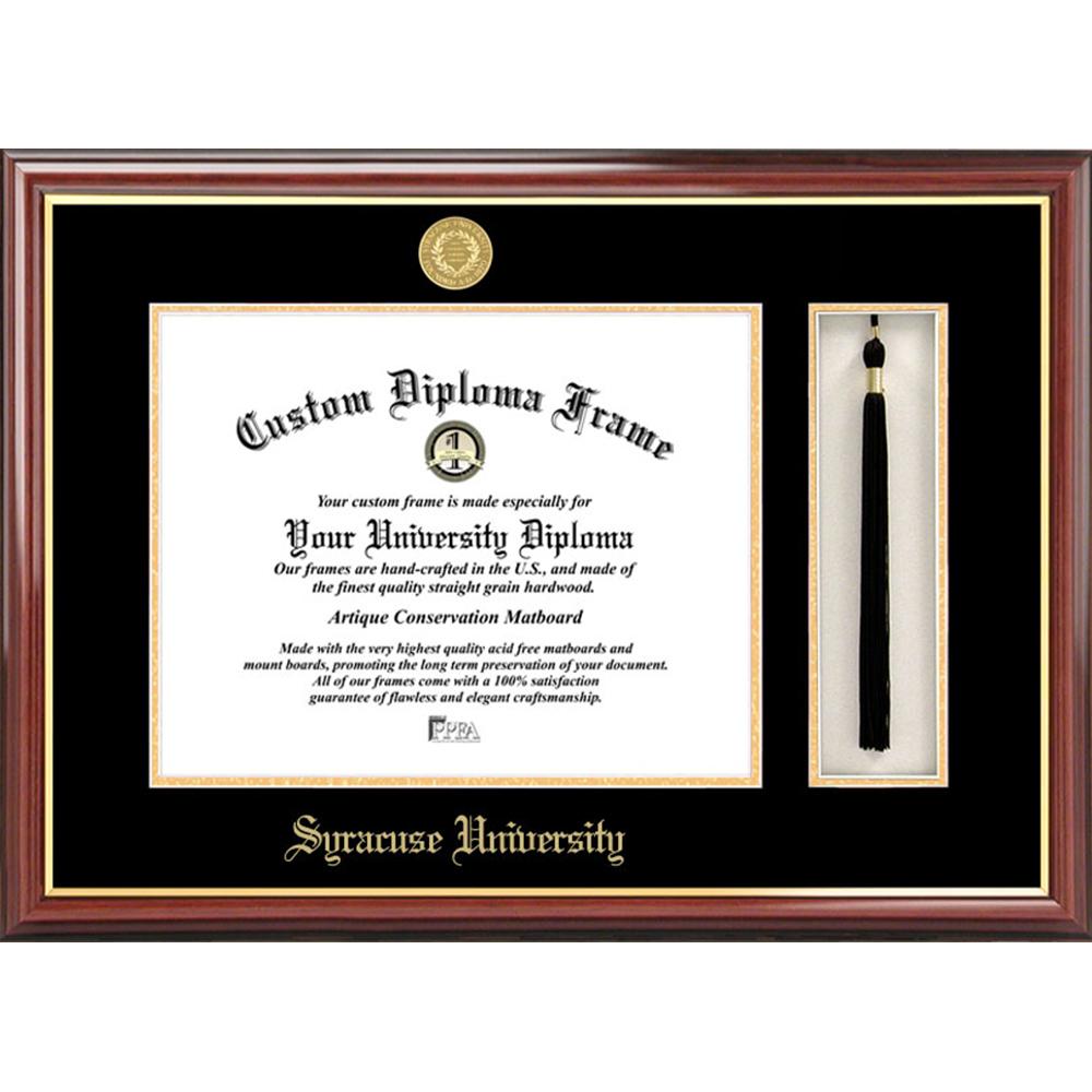 Syracuse University Tassel Box and Diploma Frame