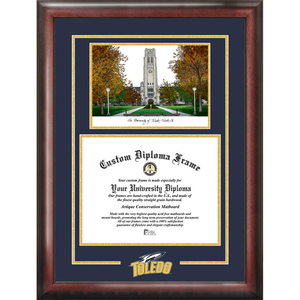 University of Toledo Spirit Graduate Frame with Campus Image