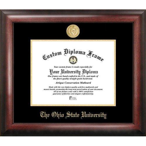 Ohio State University Gold Embossed Diploma Frame