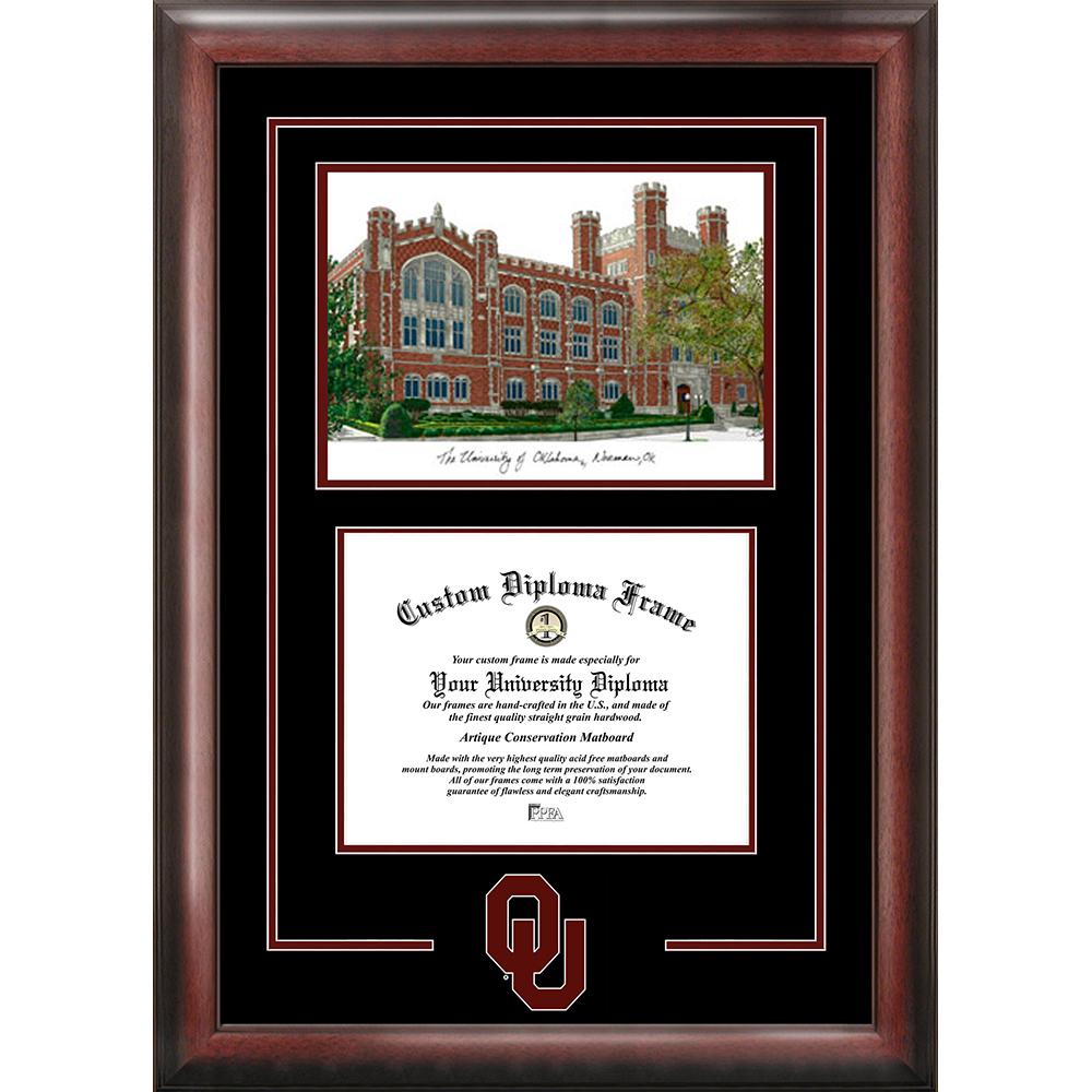 University of Oklahoma Spirit Graduate Frame with Campus Image