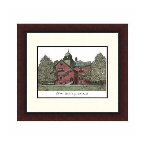 Campusimages OK999LR Oklahoma State University Legacy Alumnus Framed Lithograph