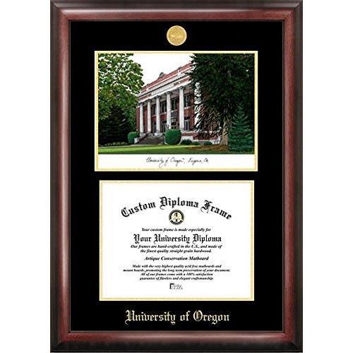 Oregon Ducks Diploma Frame with Limited Edition Lithograph