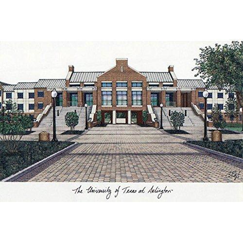 University of Texas, Arlington Campus Images Lithograph Print