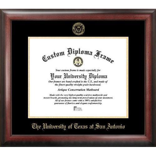 University of Texas, San Antonio Gold Embossed Diploma Frame