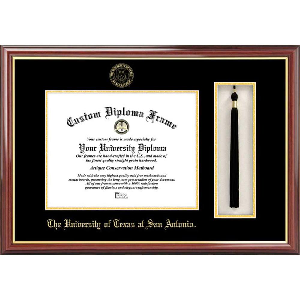 University of Texas, San Antonio Tassel Box and Diploma Frame