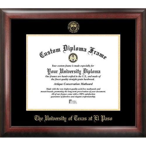 University of Texas, El Paso Gold Embossed Diploma Frame