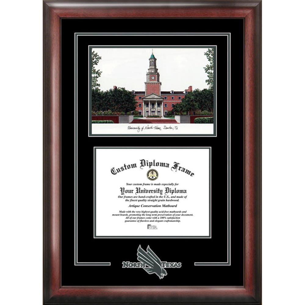 University of North Texas Spirit Graduate Frame with Campus Image