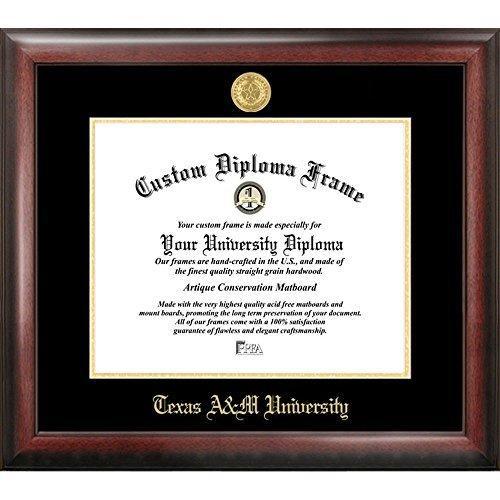 Texas A&amp;M Aggies Gold Embossed Diploma Frame