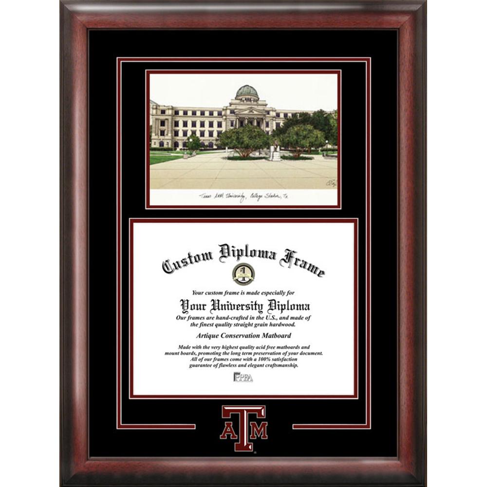 Texas A&amp;M University Spirit Graduate Frame with Campus Image