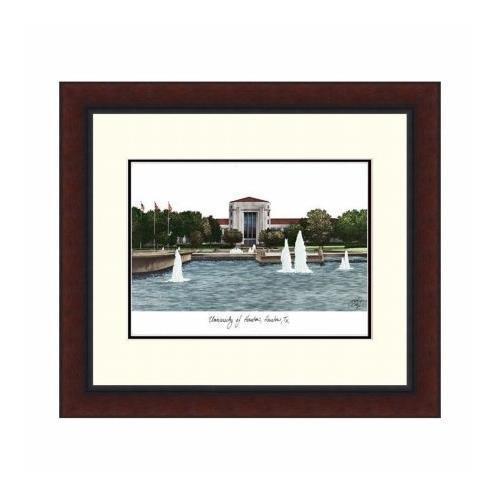 Campusimages TX954LR University of Houston Legacy Alumnus Framed Lithogrpah