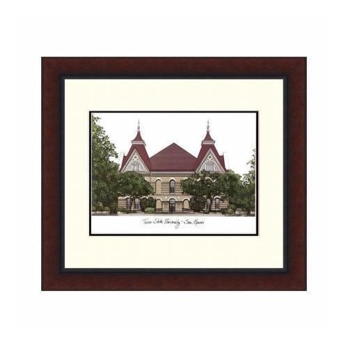 Campusimages TX956LR Texas State San Marcos Legacy Alumnus Framed Lithograph