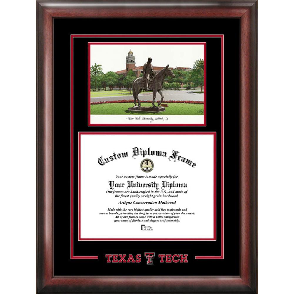 Texas Tech University Spirit Graduate Frame with Campus Image