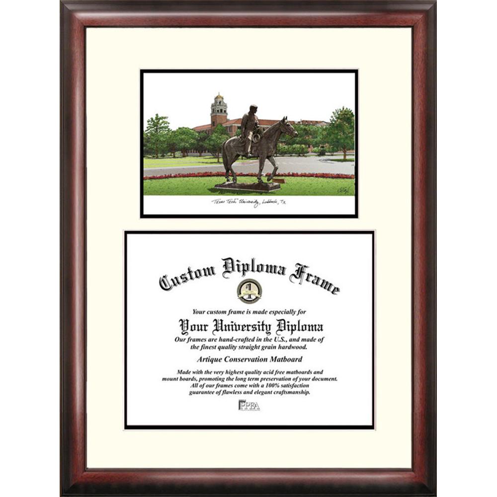 Texas Tech University Scholar Diploma Frame