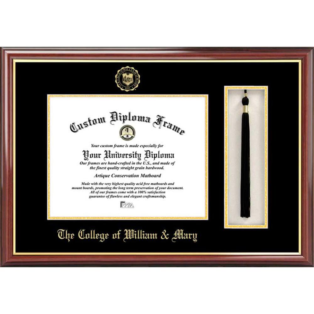 College of William and Mary Tassel Box and Diploma Frame