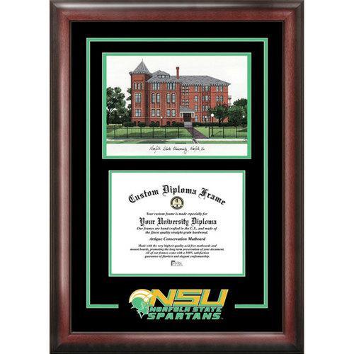 Campusimages VA992SG Norfolk State Spirit Graduate Diploma Frame