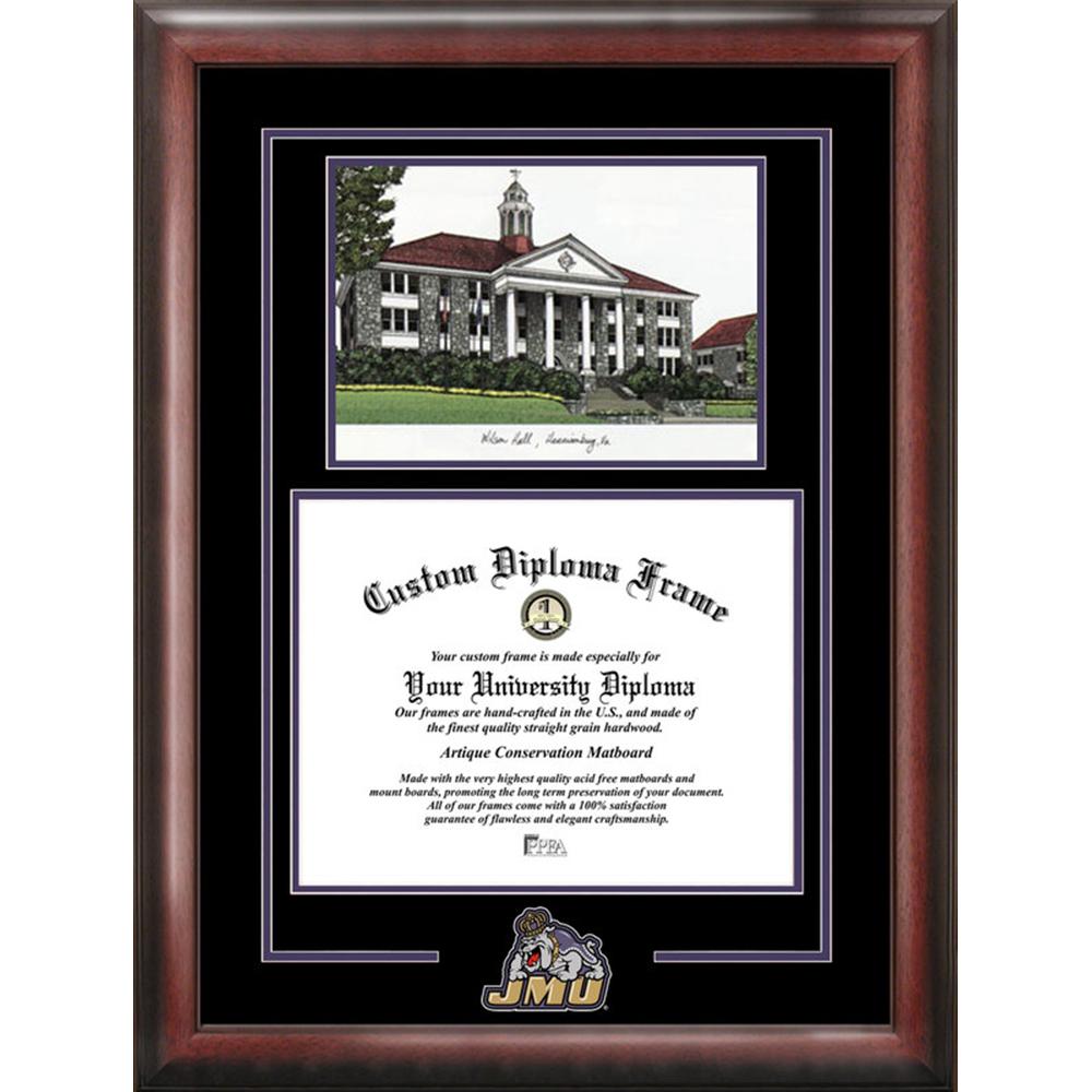 James Madison University Spirit Graduate Frame with Campus Image