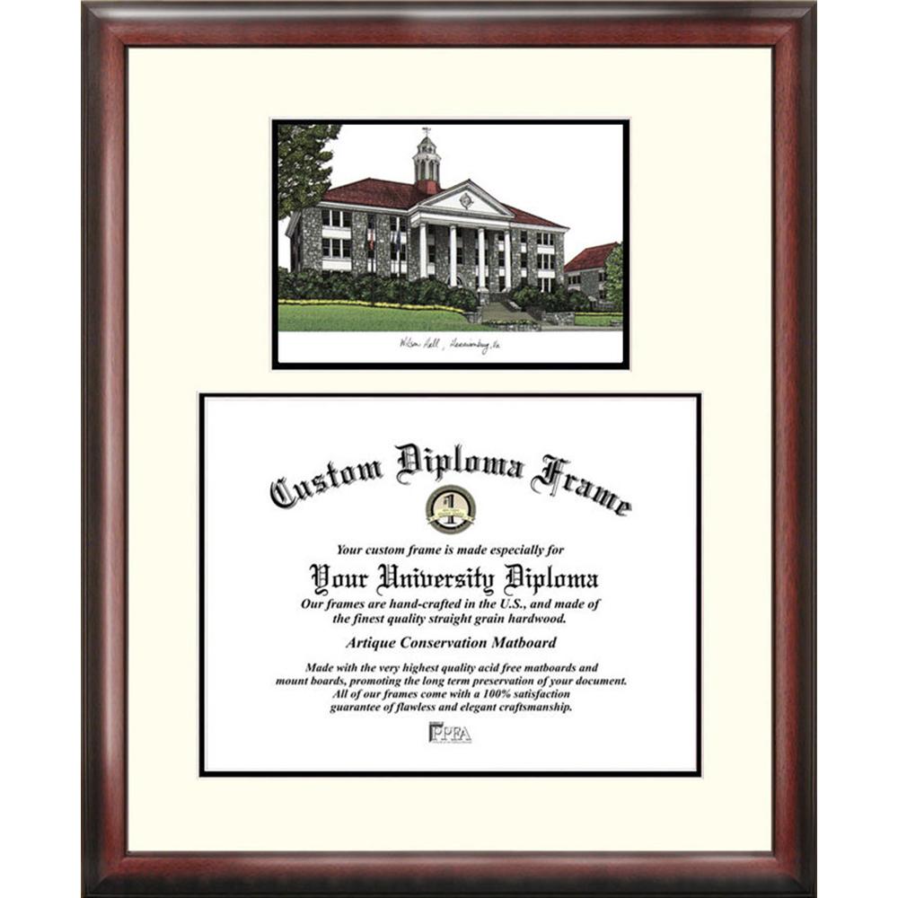 James Madison Dukes Framed Scholar Diploma Frame with Lithograph