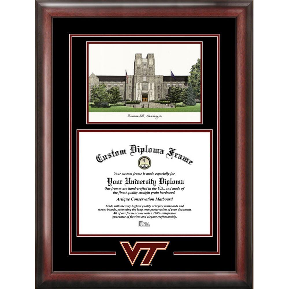 Virginia Tech Spirit Graduate Frame with Campus Image