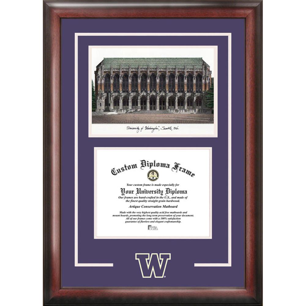 University of Washington Spirit Graduate Frame with Campus Image