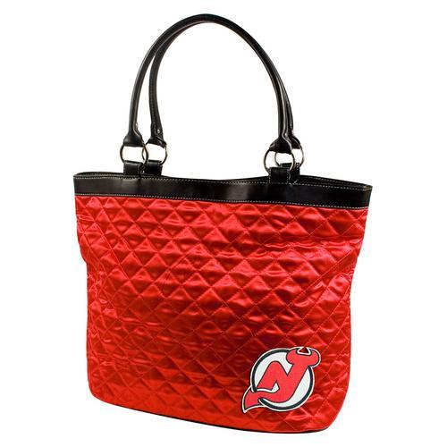 New Jersey Devils NHL Quilted Tote (Light Red)