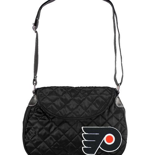 Philadelphia Flyers NHL Quilted Saddlebag (Black)