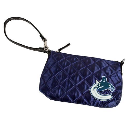 Vancouver Canucks NHL Quilted Wristlet (Navy)