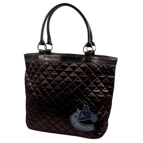 Vancouver Canucks NHL Sport Noir Quilted Tote